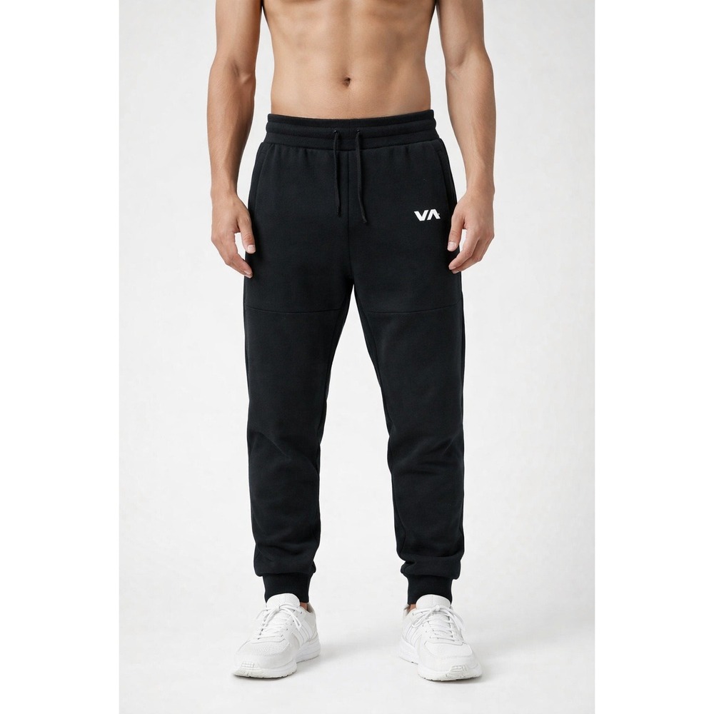RVCA Tech Fleece Sweatpant II Mens Sz Small Black Joggers Active AVYNP00168 NWT